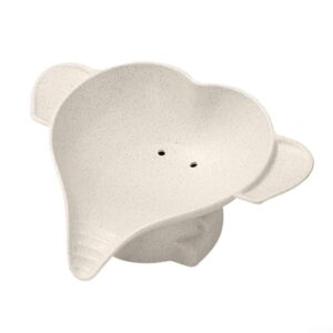 Stilvoller Seifenhalter in Form eines niedlichen Elefanten, beige Farbe, für Badezimmer-Accessoire