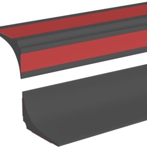 Selbstklebende Schwallschutzleiste für Duschen, 2 Meter lang, Silikon, Wasserdamm für Badewannen und Duschkabinen