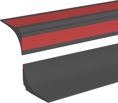 Selbstklebende Schwallschutzleiste für Duschen, 2 Meter lang, Silikon, Wasserdamm für Badewannen und Duschkabinen