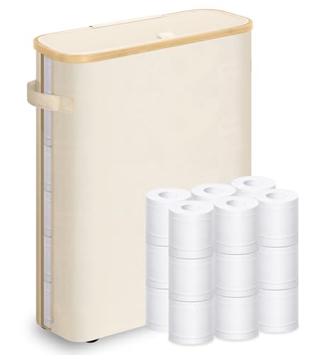 Groß Toilettenpapier Aufbewahrung Korb, wasserdichter klopapier aufbewahrung, Badezimmer Organizer, Toilettenpapier Aufbewahrungsbehälter