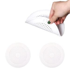 Silikon Abfluss Sieb für Dusche, Badewanne und Küche, Haarsieb mit Saugnäpfen und feiner Entwässerung
