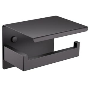 Edelstahl Toilettenpapierhalter ohne Bohren, selbstklebender Papierhalter für Küche und Badzimmer, moderner Design für hygienische Aufbewahrung von Toilettenpapier und weiteren Gegenständen