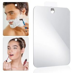 Dual-Seitiger Rasierspiegel für Duschen mit Rahmenlosem Design, vielseitig einsetzbar in Badezimmer und Fitnessstudio.