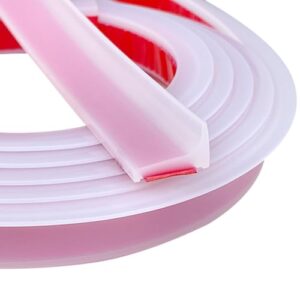 Dusche Schwallschutzleiste Selbstklebend 1.2M - Schwallschutz Wasserstop per Dusche Silikon asserstopper für Küchen Bäder Waschbecken - Transparent, 1.2M