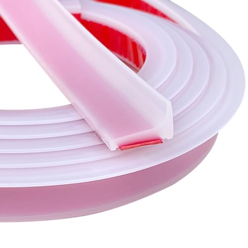 Dusche Schwallschutzleiste Selbstklebend 1.2M - Schwallschutz Wasserstop per Dusche Silikon asserstopper für Küchen Bäder Waschbecken - Transparent, 1.2M