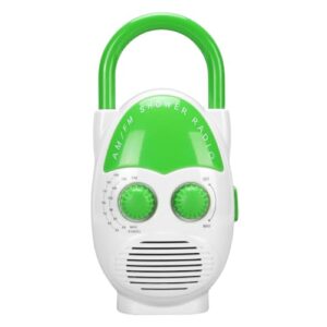 Ein Duschradio mit großen 500 MW Volumen und Einstellmöglichkeit für AM/FM. Ideal fürs Badezimmer.