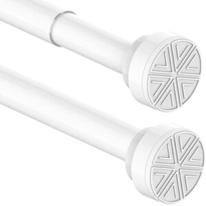 Edelstahl Duschstange ohne Bohren - Ausziehbar, Klemmstange für Duschvorhang, 73-145CM, geeignet für Dusche, Badewanne, Badezimmer Fenster