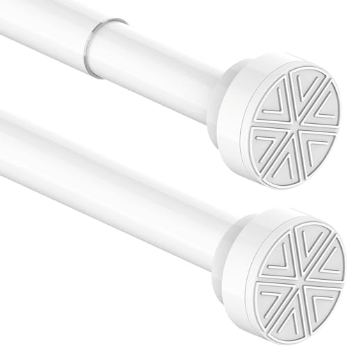 Edelstahl Duschstange ohne Bohren - Ausziehbar, Klemmstange für Duschvorhang, 73-145CM, geeignet für Dusche, Badewanne, Badezimmer Fenster