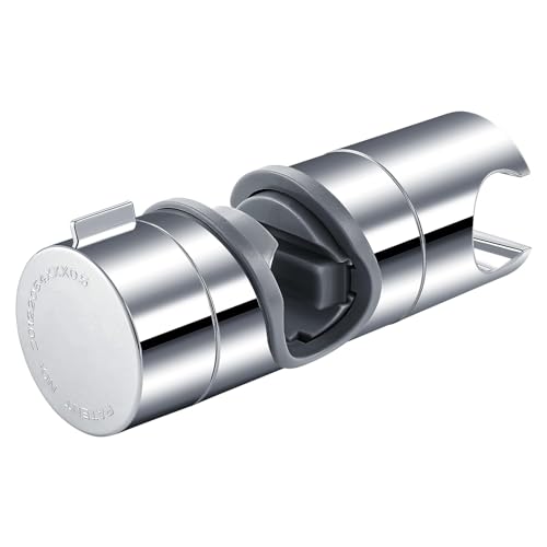 Verstellt bar Duschhalterung für Handbrause, 360° drehbarer Brausehalter aus ABS Kunststoff, Universal Halterung für Slide Bar 19-25 mm Außen Durchmesser