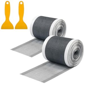 Haarfänger Duschabfluss Haarsieb Mesh Aufkleber mit Plastikspatel für Duschrinne Bad, 2 Stück