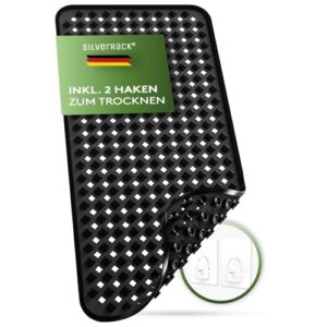 Antirutschmatte für Badewanne, BPA frei, Kinder und Babys sicher nutzen, schimmelresistent und maschinenwaschbar, Badematte rutschfest