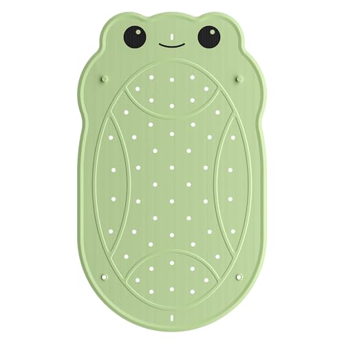 Badematte für Kinder, rutschfeste Badewanne, Antirutschmatte, grüne Duschmatte mit Froschdesign