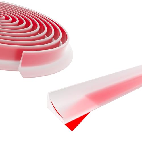 Transparenter Wandanschlussprofil für Duschen, Wasserabweisprofil mit guten Spritzschutz und einfachem Zuschneiden