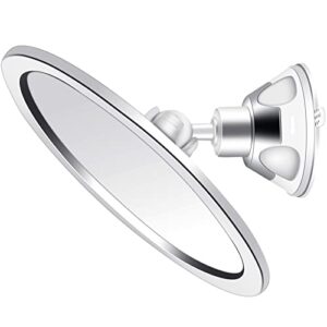 Fogless Rasierspiegel 360 Grad Spiegel für die Dusche, beschlagfreier Duschspiegel mit saugnapf Kosmetikspiegel und Schminkspiegel für den perfekten Makeup-Ansatz
