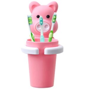 Wasserdichter und hygianischer Zahnbürstenhalter mit Tierdesign für Kinder und Erwachsene, ideal für Badezimmer