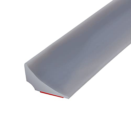 Dusche, Schwallschutzleiste, 3 Meter, Selbstklebend, Silikon, Wasserstopper, Badewannen-Randleiste, Küchen, Bäder, Waschbecken, Arbeitsplatte, Grau