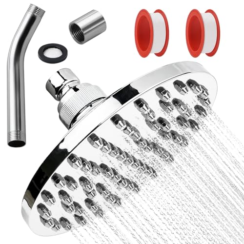 Duschkopf Regendusche Set mit 360° Einstellung, ABS Duschkopf und Gewindedichtband für Hotel und Zuhause