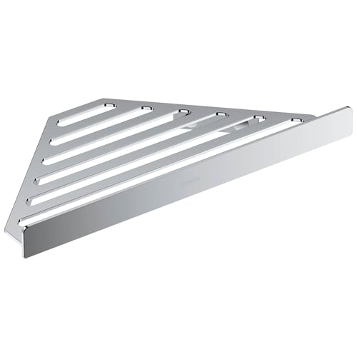 Hansgrohe AddStoris-Duschablage, Seifenkorb, Eckregal Bad, Duschkorb, Duschregal Ecke, Chrom, Badezimmer Zubehör