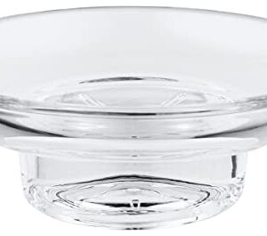 GROHE Start - Ersatzseifenschale aus Glas mit Chrom-Außen, ideal für Badezimmer-Einrichtung und langlebig