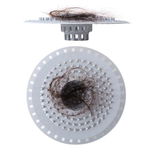Haarsieb Dusche 2PCS Silikon Abfluss-Sieb, leichtes und effektives Lösung für verstopfte Abflüsse im Bad