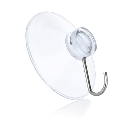 Transparente Saughaken für Fenster, Bad und Küche - Ideal für Fensterdeko, Lichterketten und als Handtuchhalter