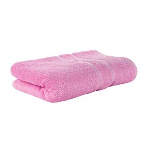 Premium Frottee Badetuch in rosa Farbe, 100x150 cm groß, aus 100% Baumwolle, hochwertige Qualität für Badezimmer und mehr