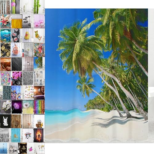 Sanilo Duschvorhang, hochwertige Qualität, wasserdicht, Anti-Schimmel-Effekt, ideal für Badezimmer