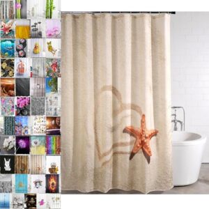 Sanilo Duschvorhang, wasserdicht, Anti-Schimmel-Effekt, 12 Ringe inklusive