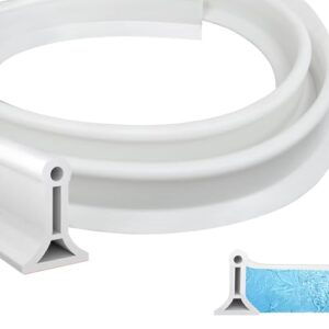 Schwallschutzleiste für Dusche, selbstklebendes Silikon, 200cm lang, weiß, ideal für Badezimmer und Küche