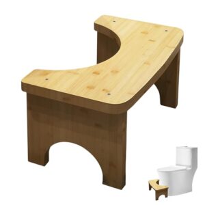Ergonomischer Toilettenhocker aus Holz für einen gesunden Stuhlgang und bequeme Ausscheidung