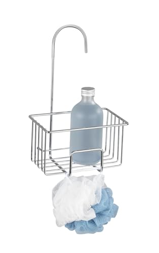 Wenkos Edelstahl-Duschkorb Milito als hängender Duschkorb in Chromausführung fürs Badezimmer, rustfrei und langlebig.