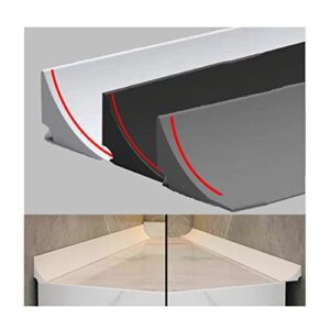 Schwallschutzleiste aus Silikon, selbstklebend und wasserstopfend, ideal für Duschen, Küchen und andere Bereiche