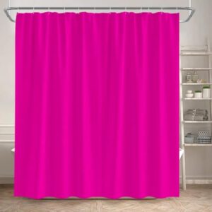 Duschvorhang Rot 200x200cm, Schwerer Hotel Luxus Polyester Wasserdicht Anti-Schimmel und Textil Waschbar Schnelltrocknend für Badezimmer Badewannen mit 12 Haken