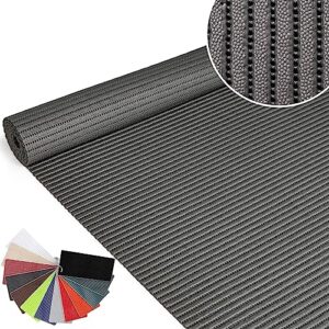 Badematte Weichschaummatte für Badezimmer und Dusche, antirutschig und wasserabweisend, Uni-Grau 220x130 cm