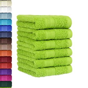 Gästehandtücher aus weicher Baumwolle in Apfelgrün, 30x50 cm, Öko-Tex zertifiziert