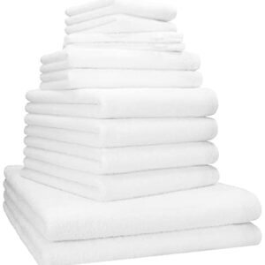 12-teiliges Handtuch-Set aus hochwertiger Baumwolle, extra saugfähig und weich, Oeko-TEX zertifiziert
