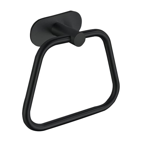 DIYZON Selbstklebender Handtuchring aus hochwertigem 304 Edelstahl für Badezimmer und Küche, handlicher Wandmontage ohne Bohren