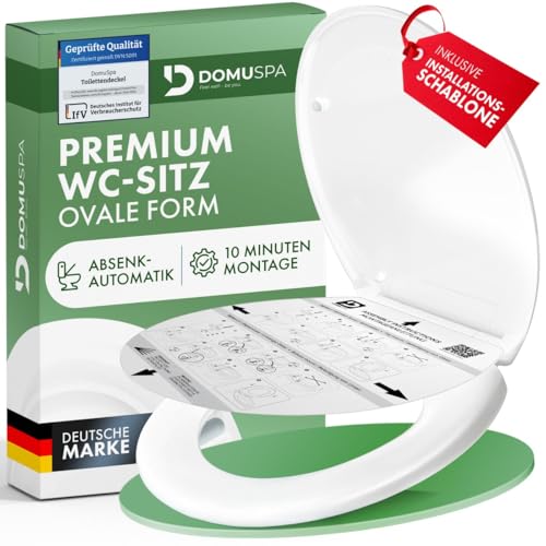Toilettendeckel mit Absenkautomatik, antibakterielle Funktion, ovaler Form, Premium-Qualität, einfach zu montieren und wiederzusammenbauen.