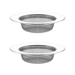 Dreamil 2 Stück 7,7 cm Edelstahl Abfluss Sieb, Spüle Filter Sieb gegen Verstopfung und Haarverstopfung