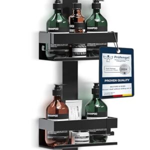 Hängendes Duschregal aus Edelstahl ohne Bohren, ideal für kleine Badezimmer und organisches Bad regale
