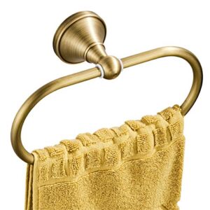 Flybath Ovaler Handtuchring, Antiquität Messing Kleiderbügel Handtuchhalter für Badezimmer Küchenaccessoires Wandmontage, Bronze gebürstet, hochwertiges Zubehör für das Badezimmer