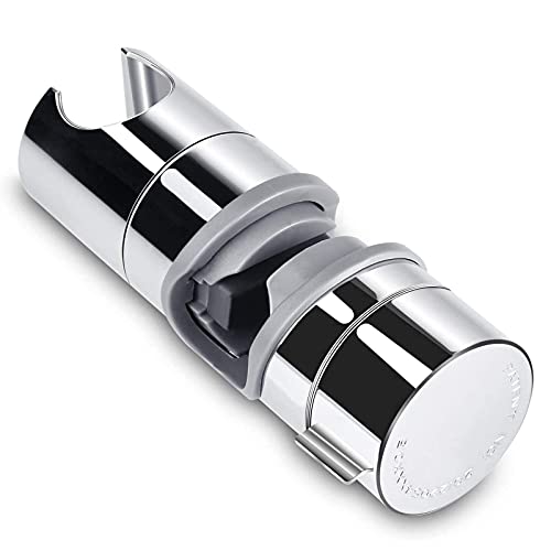 Handbrause Halterung Aoleca 18-25 mm Verstellbar Brausehalter Duschhalterung für Handbrause oder Duschkopf, 360° drehbar, ABS Grade Kunststoff, Verchromt