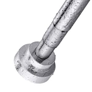 Duschvorhangstange aus Edelstahl, ohne Bohren und Rost, rutschfest und verstellbar