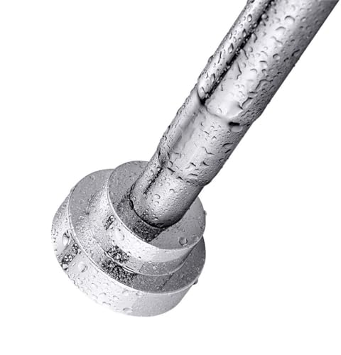 Duschvorhangstange aus Edelstahl, ohne Bohren und Rost, rutschfest und verstellbar