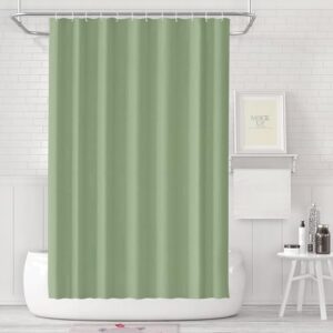 Grüner Badevorhang aus PEVA-Material für Bad oder Dusche, wasserdicht und waschbar