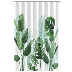 Loti Living Anti-Schimmel Duschvorhang 120x200 cm Strelitzia Polyester für die Badewanne, inklusive Ringe, schimmelhemmend und pflegeleicht