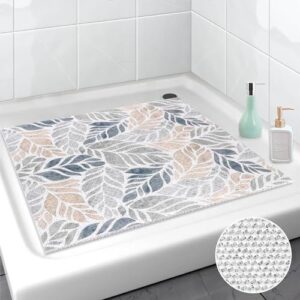 Duschmatte rutschfest 80x80 cm, PVC-Luffa Duschwanneneinlage, weich und komfortabel für Badezimmer