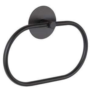 Hochwertiger Handtuchring aus rostfreiem Edelstahl für das Badezimmer, Selbstkleber mit elegantem Design und praktischer Drehfähigkeit.