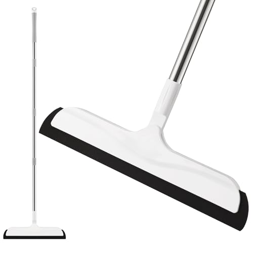 Wasserschieber für nassen Boden, Schaumabzieher für Dusche Bad Küche Tierhaare, multifunktionales Werkzeug zum Trocknen und Reinigen von Böden