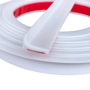 Schwallschutzleiste Selbstklebend 1,7m Schwallschutz Wasserstop per Dusche Silikon asserstopper Schwallschutz für Küchen Bäder Waschbecken (Weiß, 1,7m)